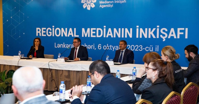 Lənkəran şəhərində cənub regionunda fəaliyyət göstərən media nümayəndələri ilə görüş keçirilmişdir