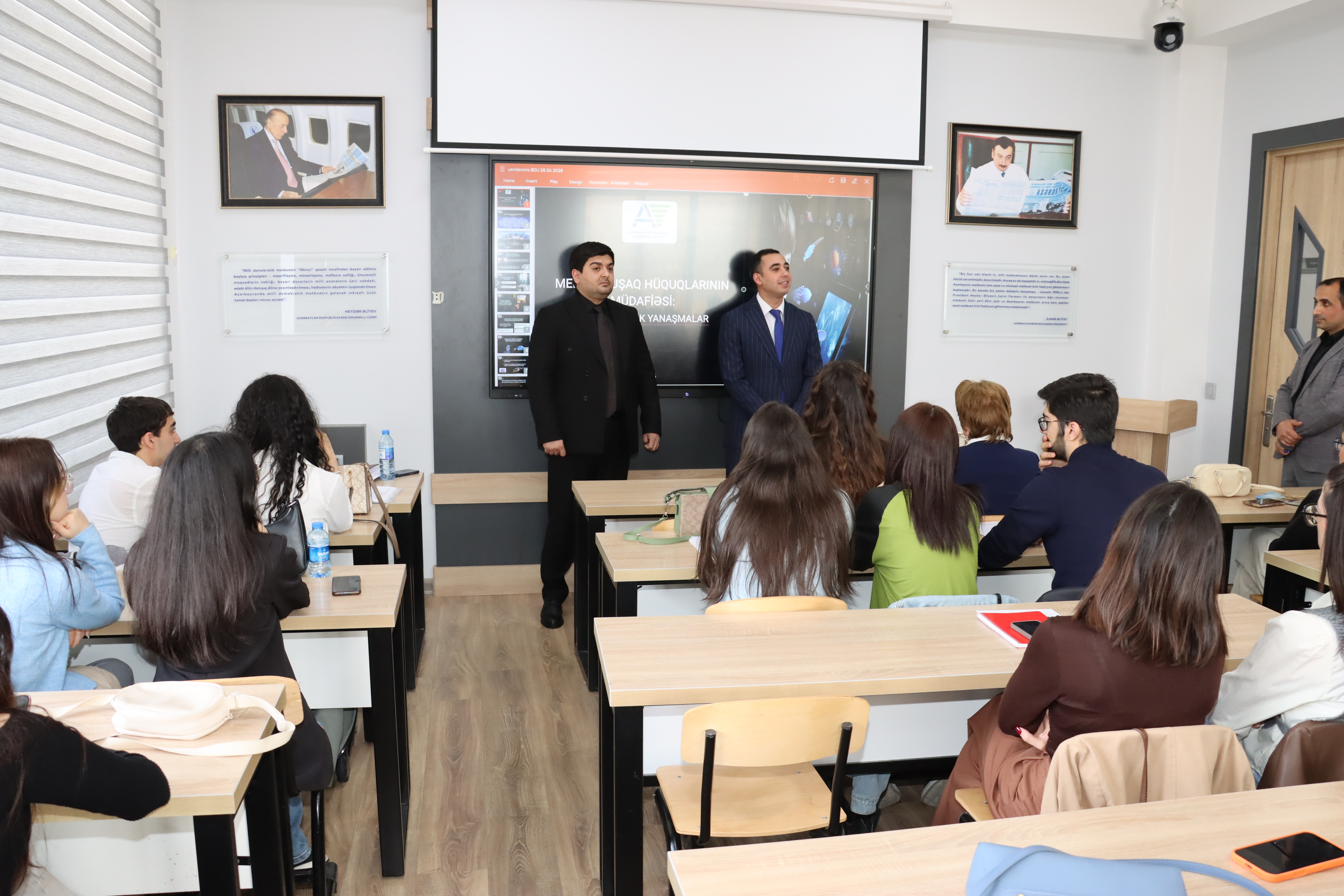 Jurnalistika fakültəsinin tələbələri üçün mediada uşaq hüquqlarının qorunması ilə bağlı seminar təşkil olunmuşdur