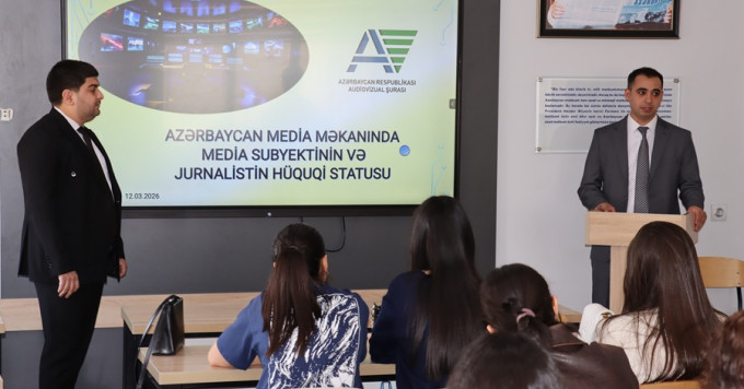 Audiovizual Şura BDU-nun Jurnalistika fakültəsinin tələbələri üçün seminar keçirmişdir