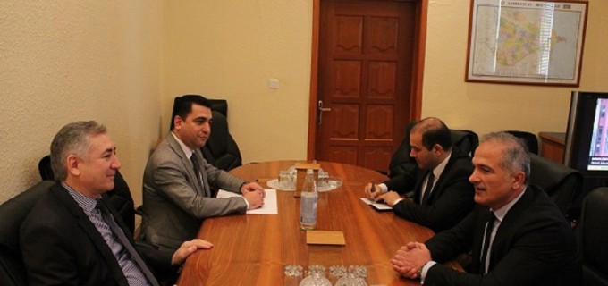 Chairman of the Council has met Huseyin Altinalan, Press Attaché of the Embassy of the Republic of Turkey in Baku.