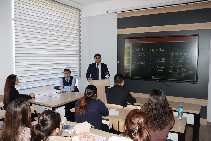 BDU-nun Jurnalistika fakültəsinin tələbələri üçün növbəti seminar keçirilmişdir
