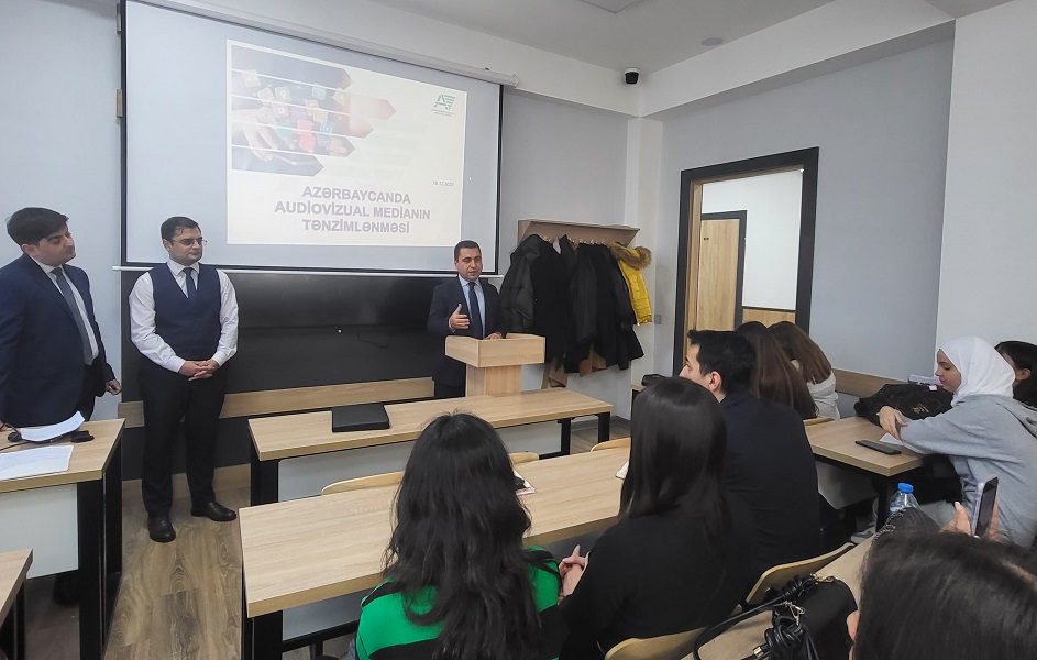 Audiovizual Şuranın mütəxəssisləri BDU-nun Jurnalistika fakültəsinin  tələbələri üçün növbəti seminar keçirmişlər