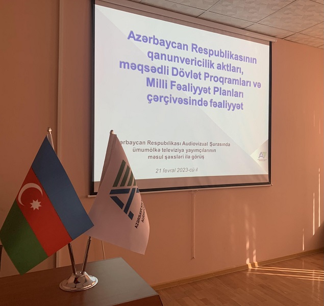 Azərbaycan Respublikası Audiovizual Şurasında məqsədli dövlət proqramlarının icrası və Şuranın kommunikasiya strategiyasından irəli gələn məsələlərlə bağlı görüş keçirilmişdir.
